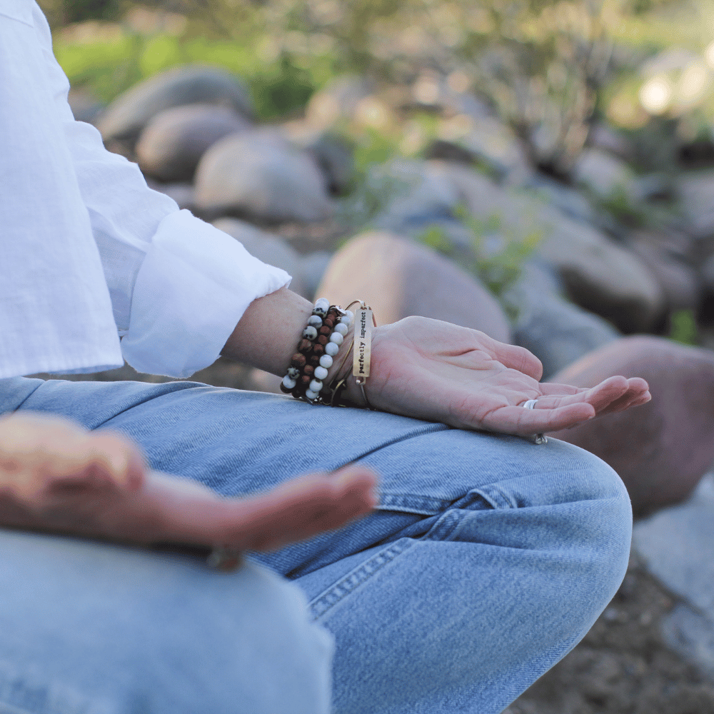 Belinda meditating